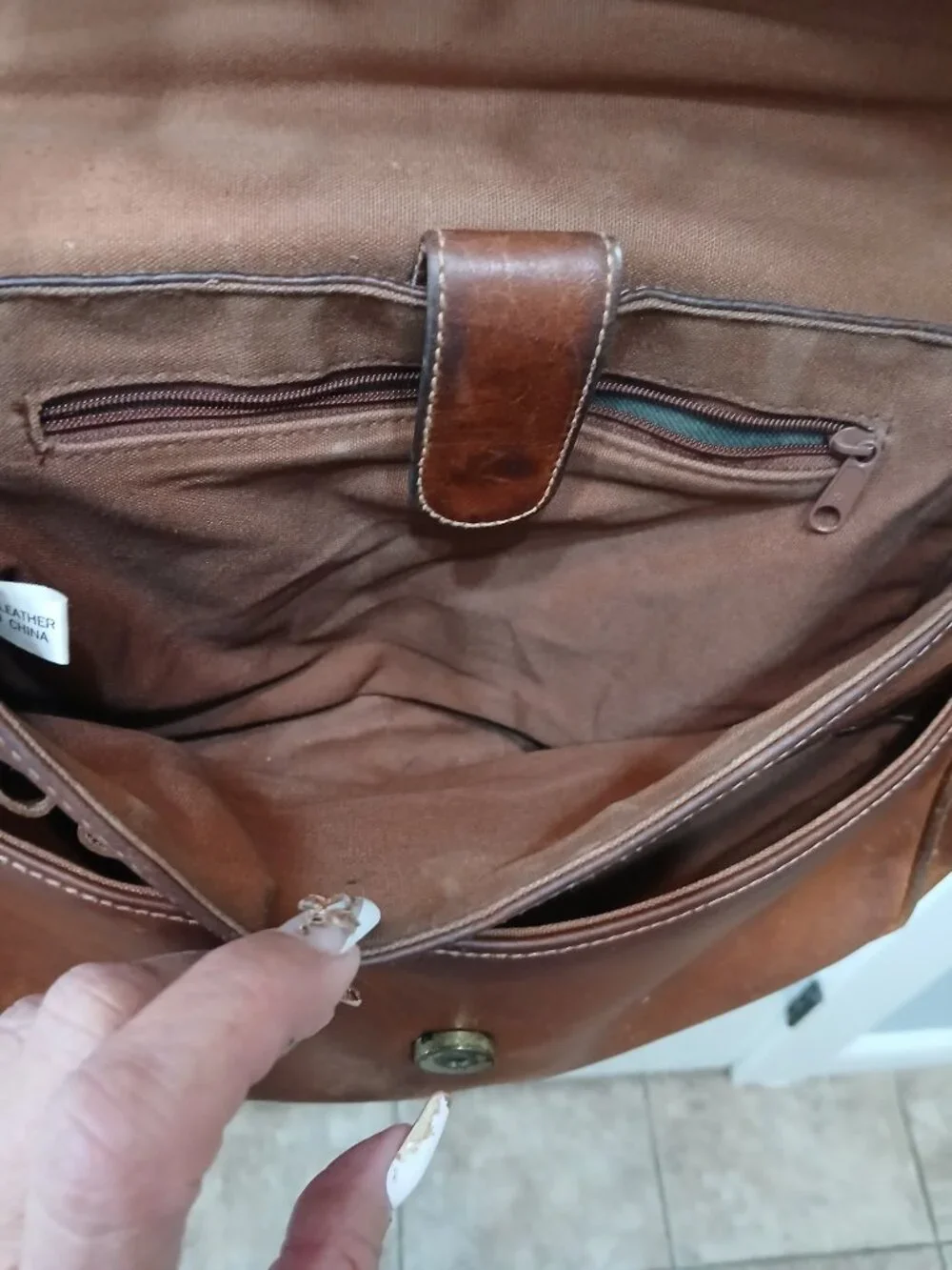 G.H.Bass & Co. Leather Satchel🤎